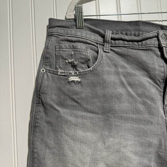 Old Navy Boyfriend Shorts Gray Denim Plus Size 18 - Picture 2 of 6